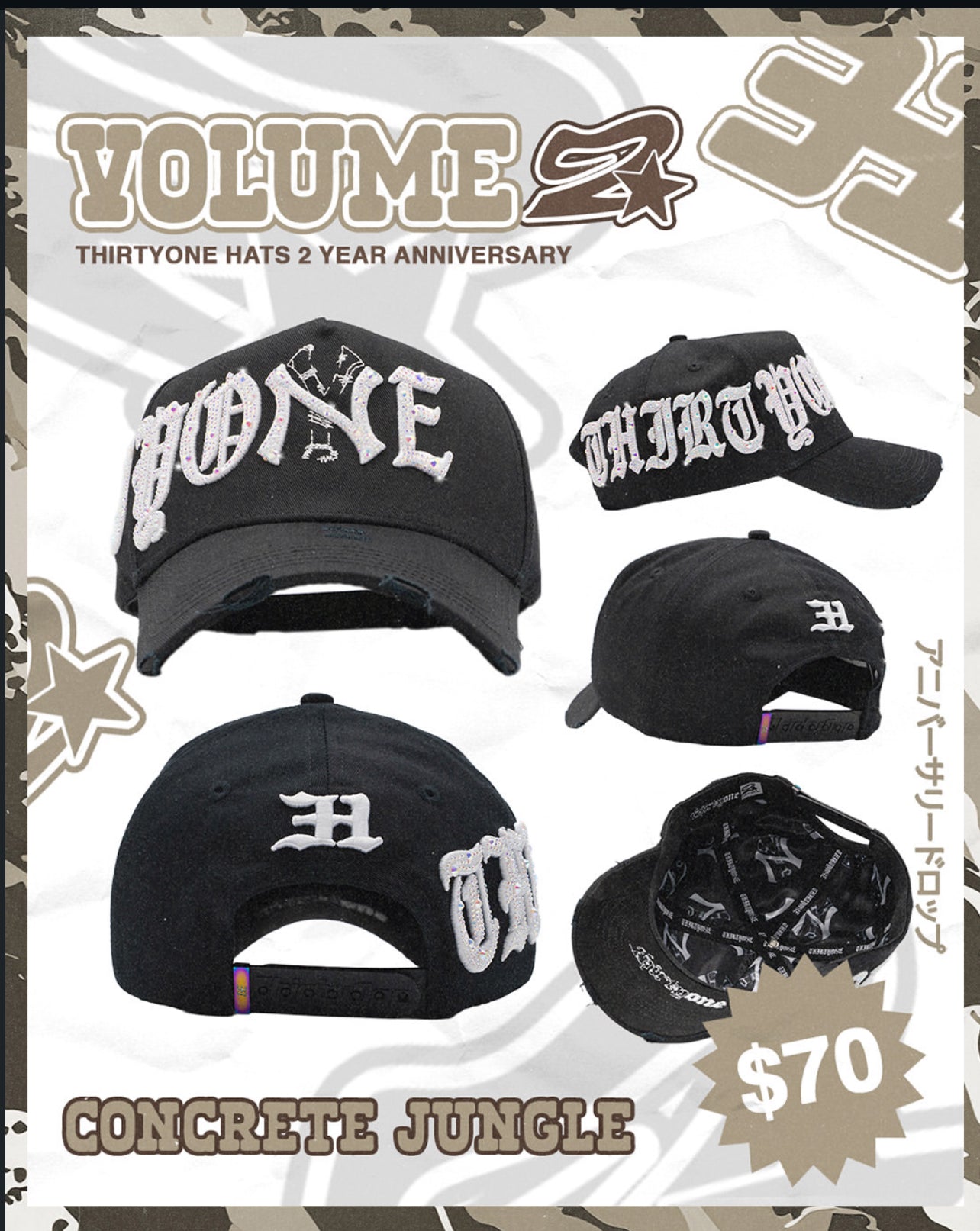 31 HATS CONCRETE JUNGLE