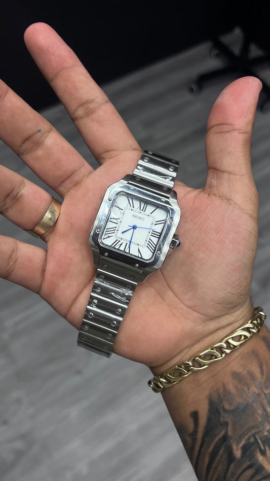 SEIKO MOOD CARTIER BLANCO