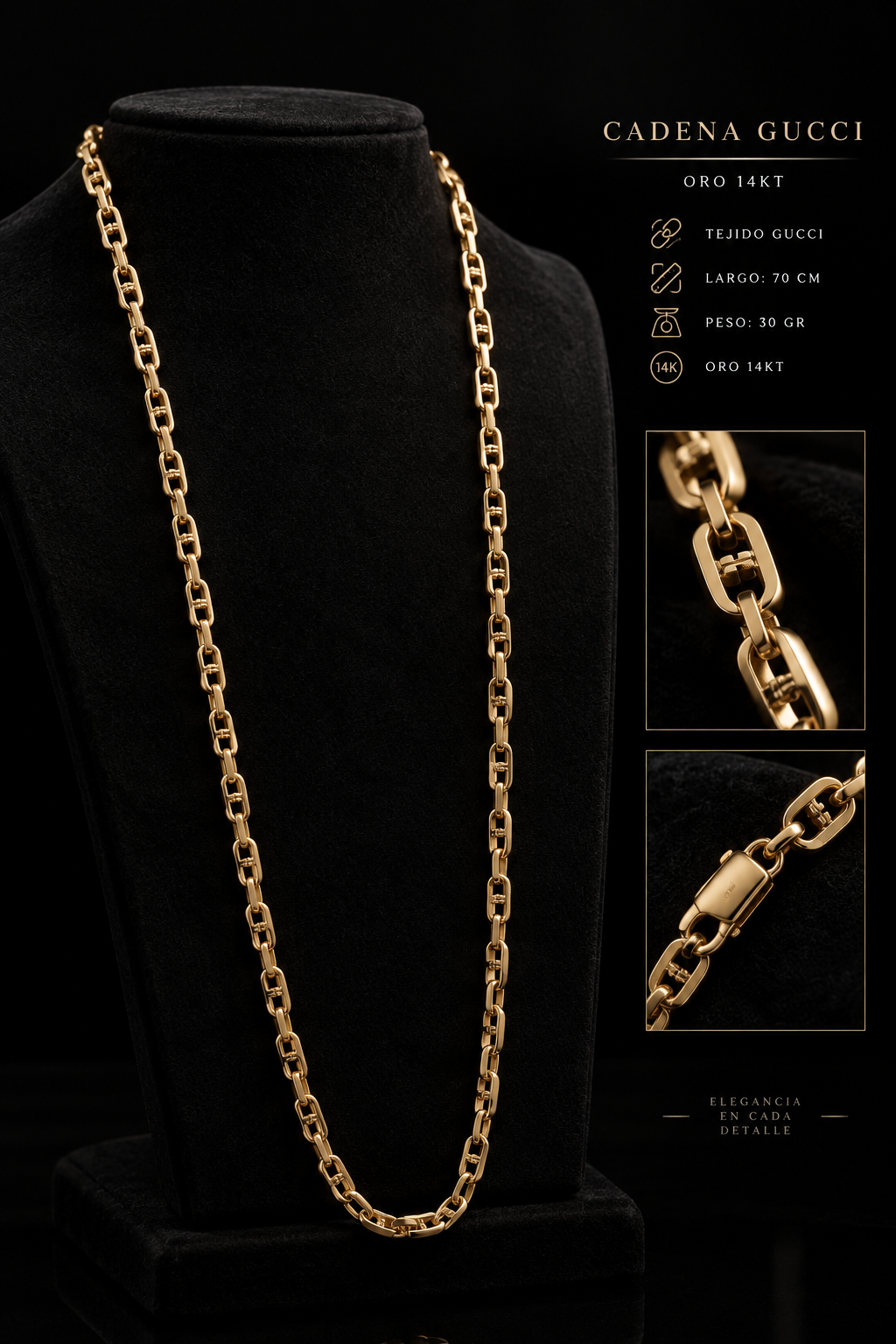CADENA GUCCI 14KT